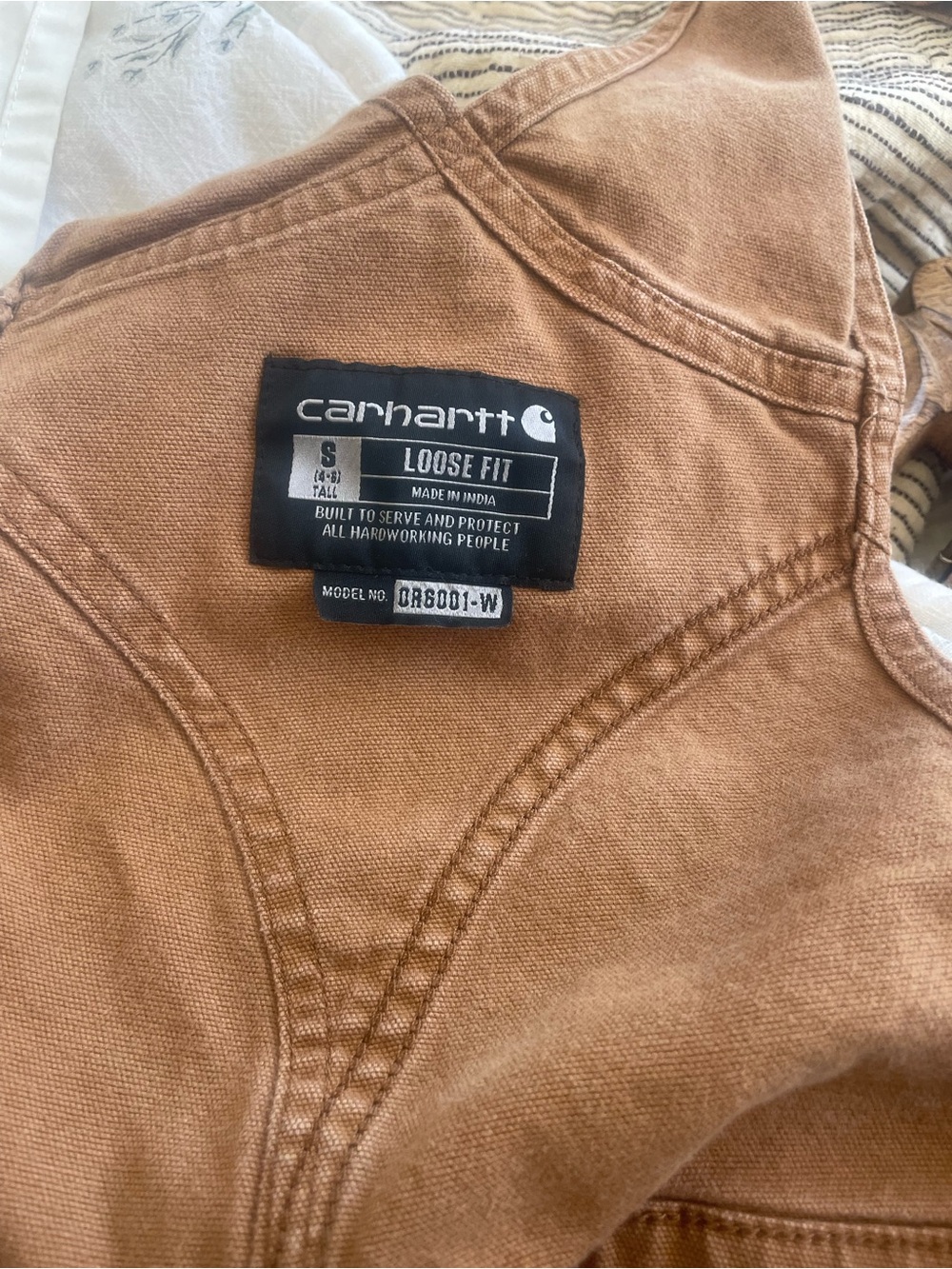 CARHARRT Ashland Bib Overalls OR6001 Brown S 4-6 - Picture 9 of 16